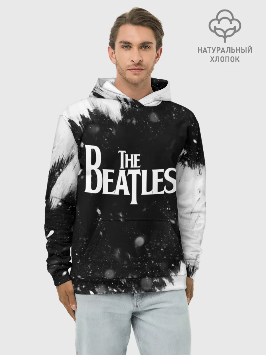 Худи мужской база хлопок / The Beatles BW
