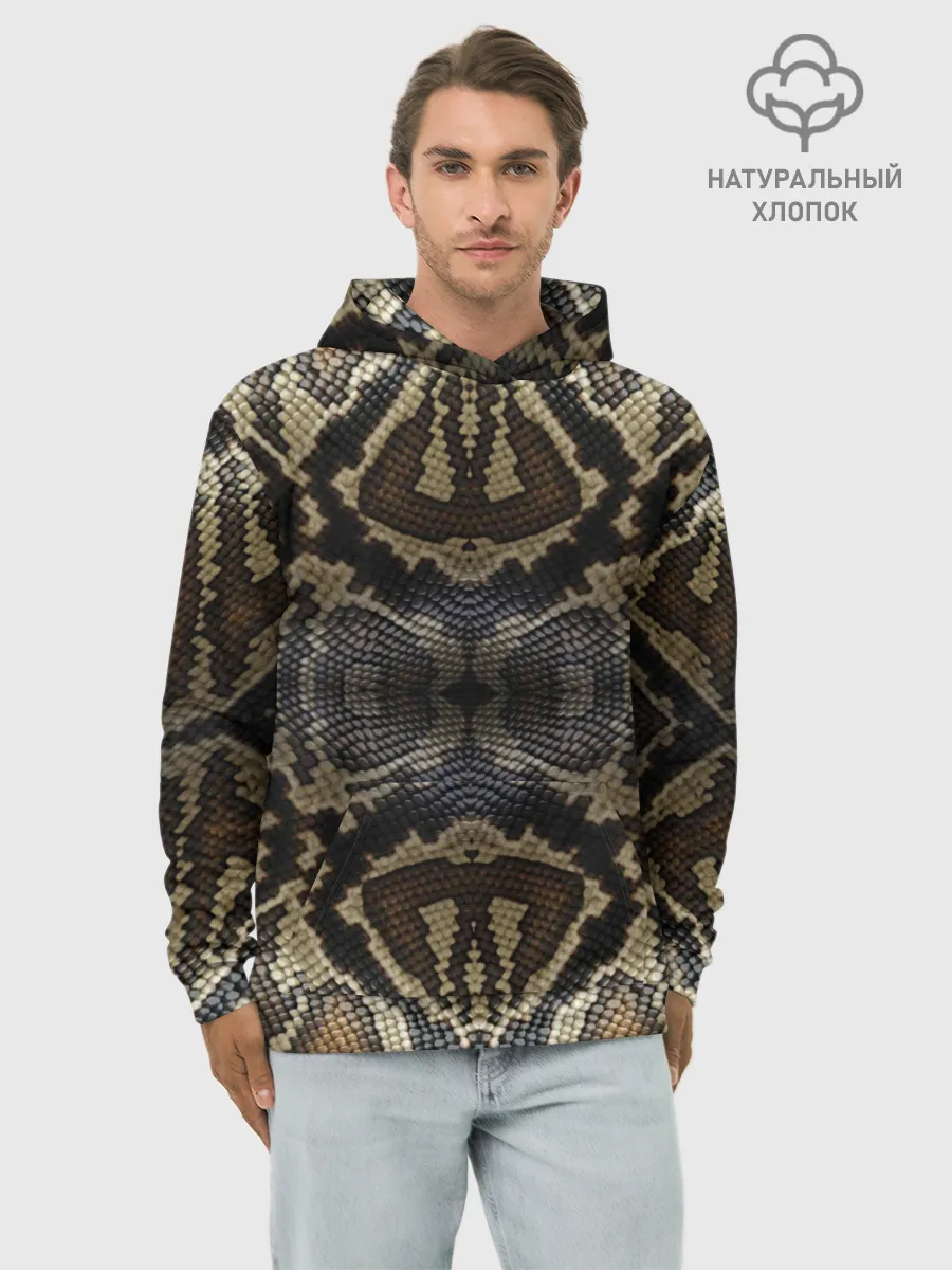 Худи мужской база хлопок / Snakeskin
