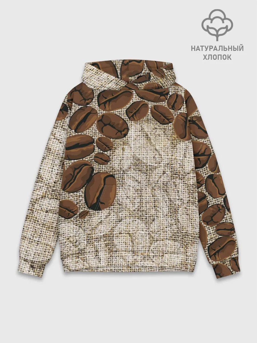 Худи мужской база хлопок / Кофейные зёрна