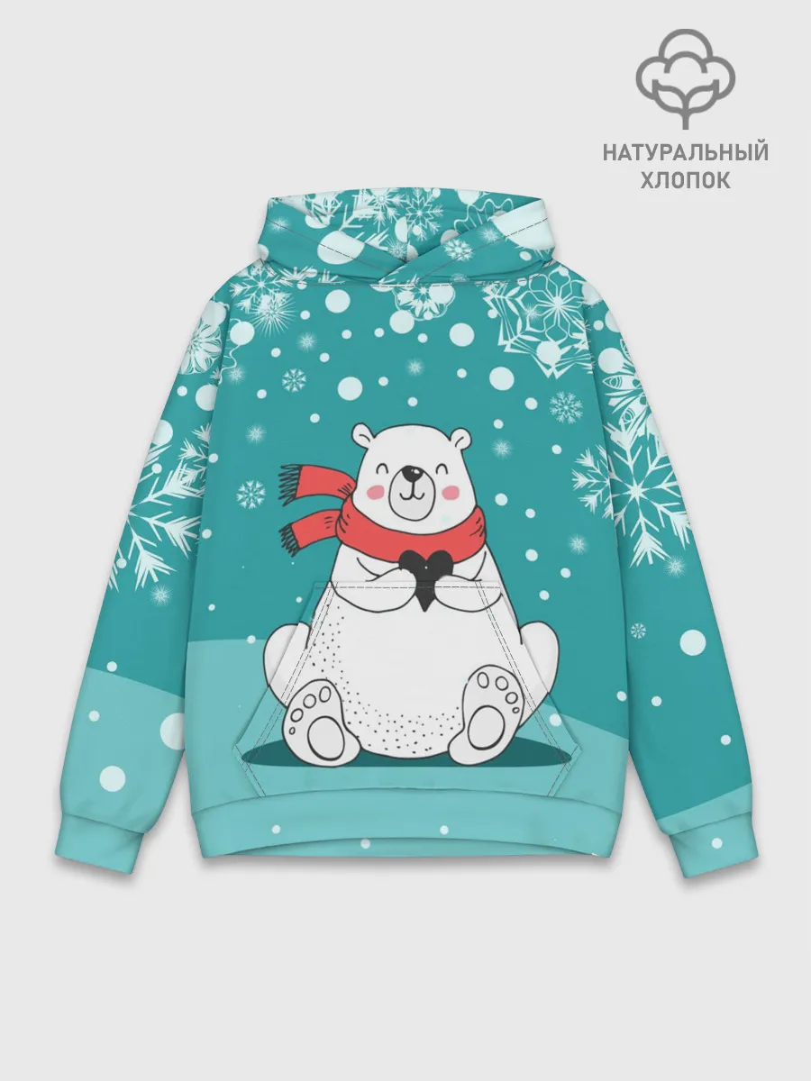 Худи мужской база хлопок / North bear