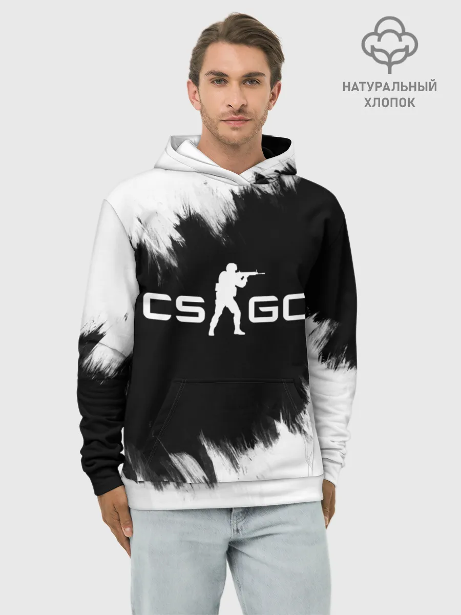 Худи мужской база хлопок / CS:GO BW