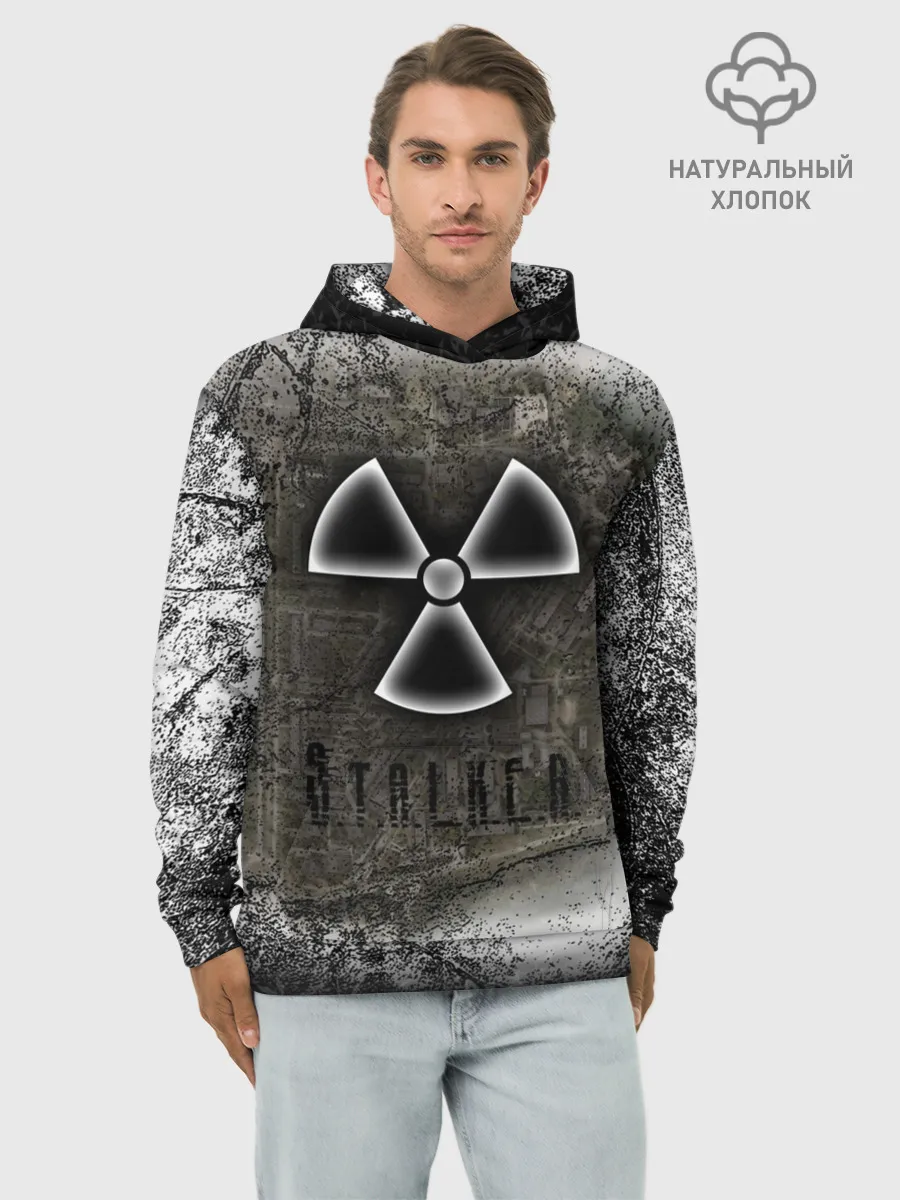Худи мужской база хлопок / Stalker Припять