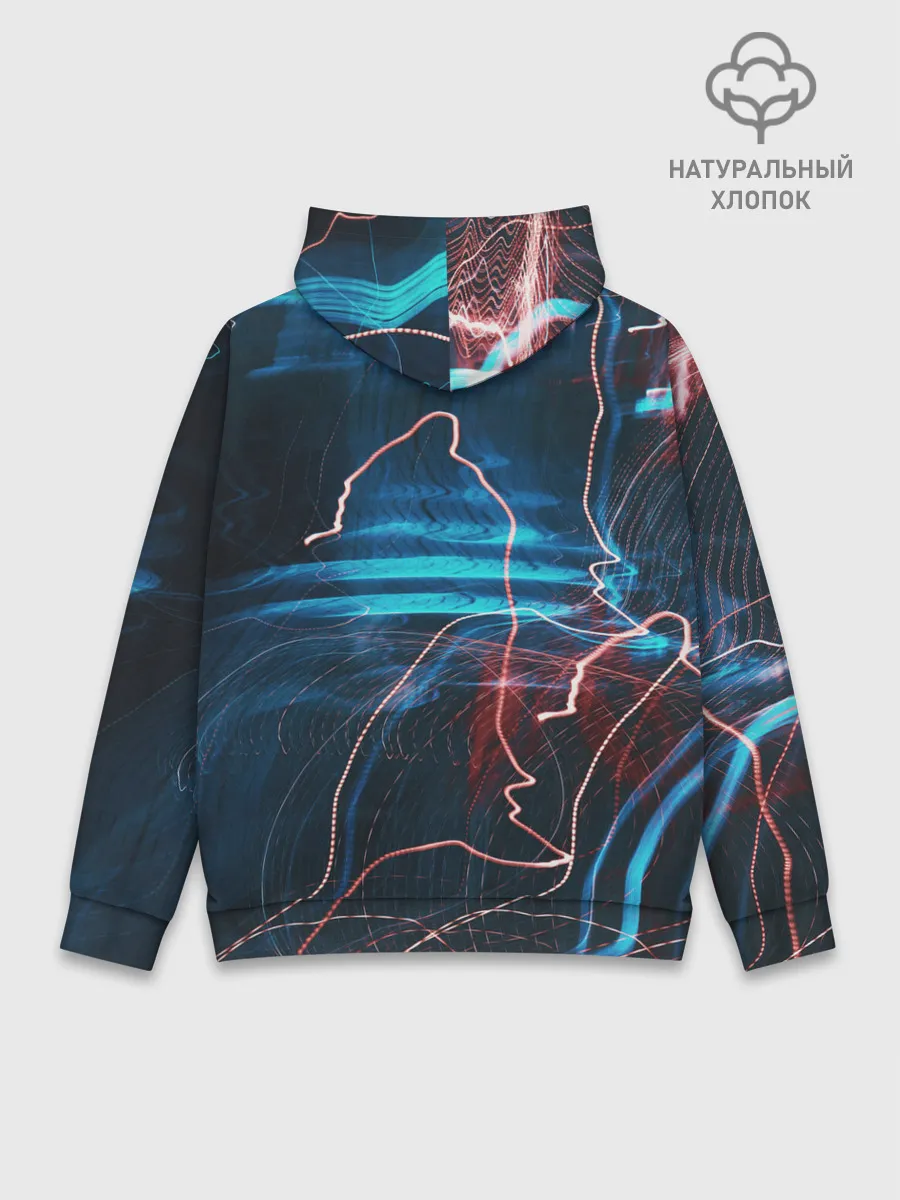 Худи мужской база хлопок / Freeze Light digital art
