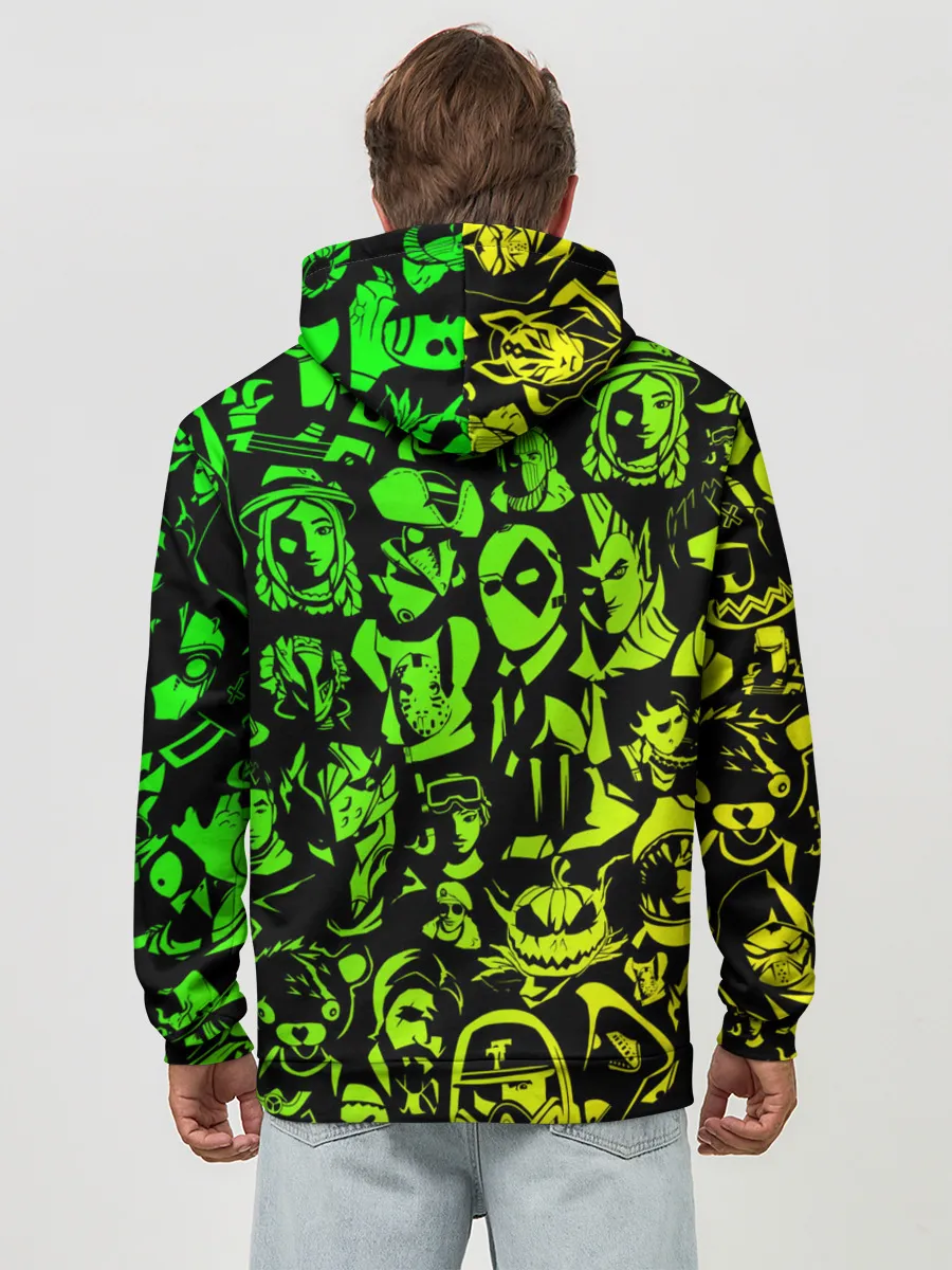 Худи мужской база хлопок / ПЕРСОНАЖИ FORTNITE