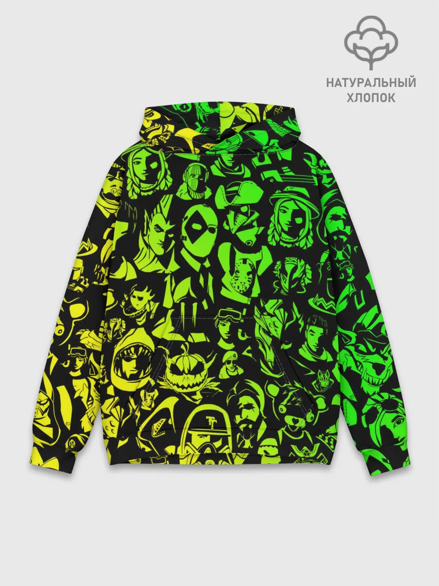 Худи мужской база хлопок / ПЕРСОНАЖИ FORTNITE