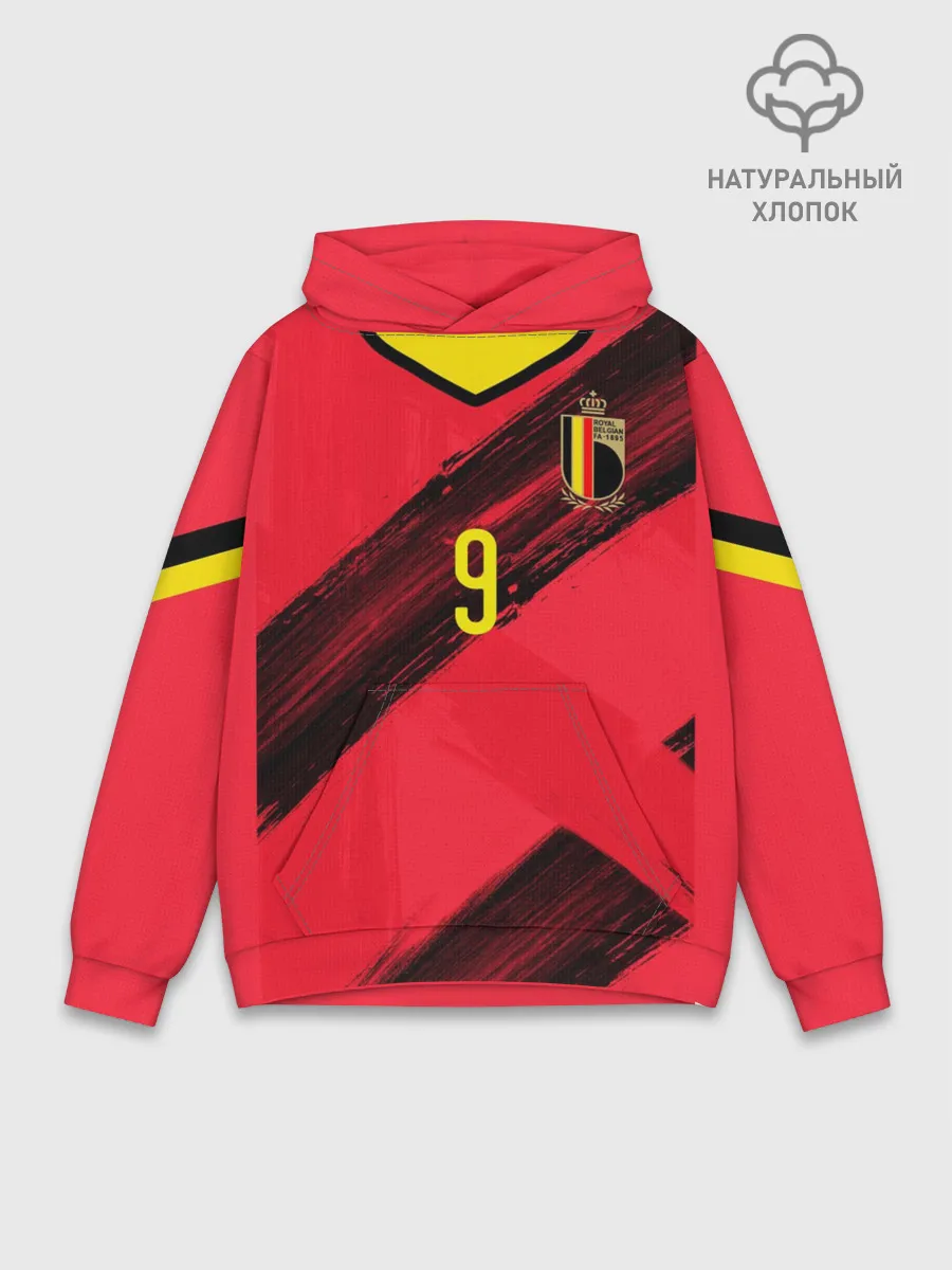 Худи мужской база хлопок / Lukaku home EURO 2020