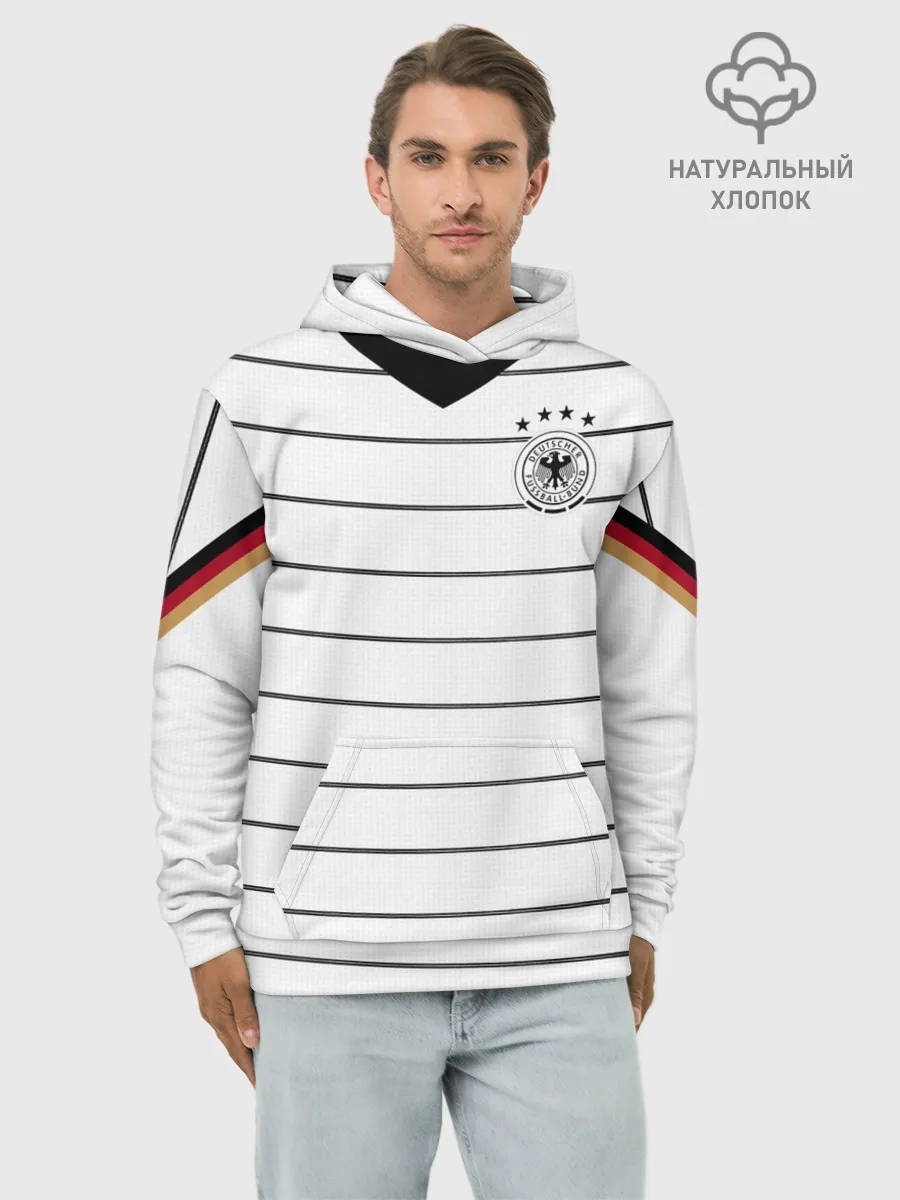 Худи мужской база хлопок / Germany home 2020 EURO