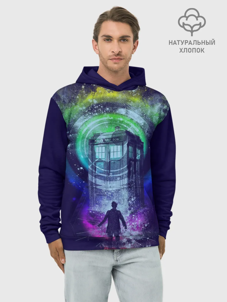 Худи мужской база хлопок / Доктор Кто