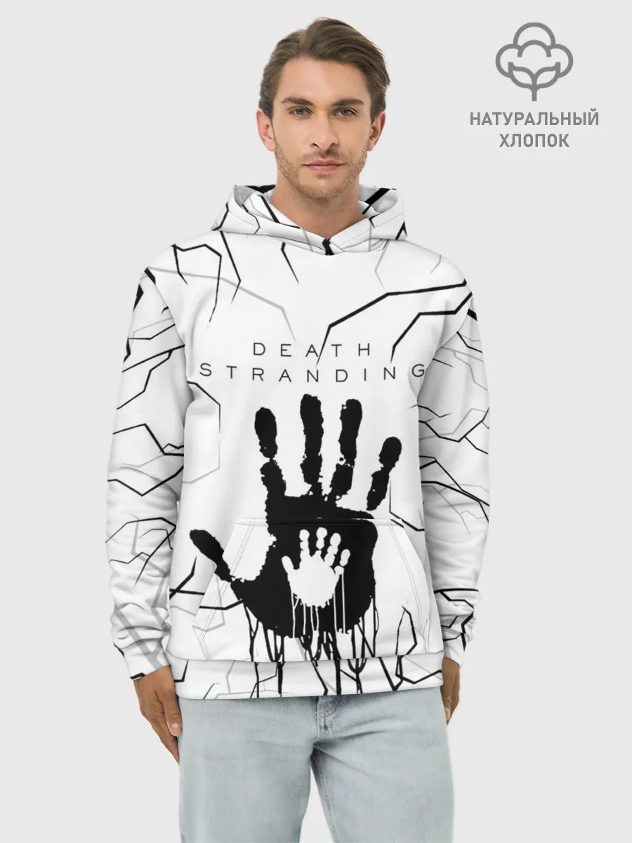Худи мужской база хлопок / DEATH STRANDING