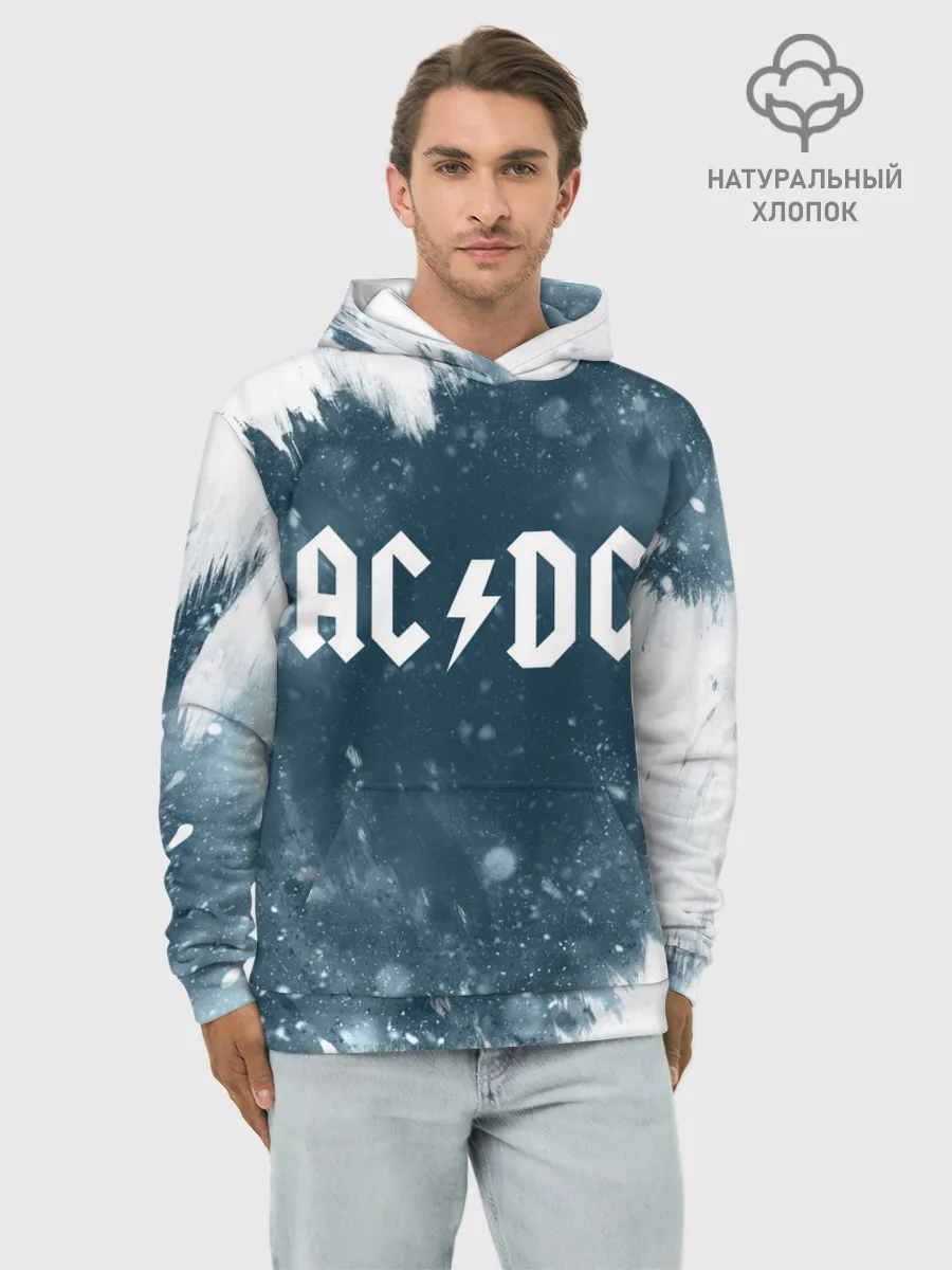 Худи мужской база хлопок / AC/DC
