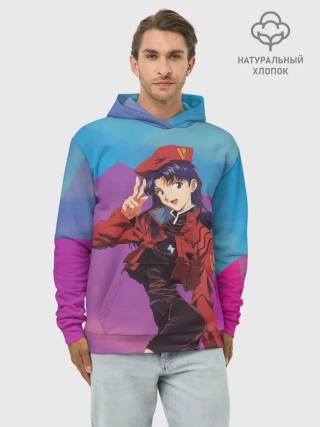 Худи мужской база хлопок / Misato Katsuragi