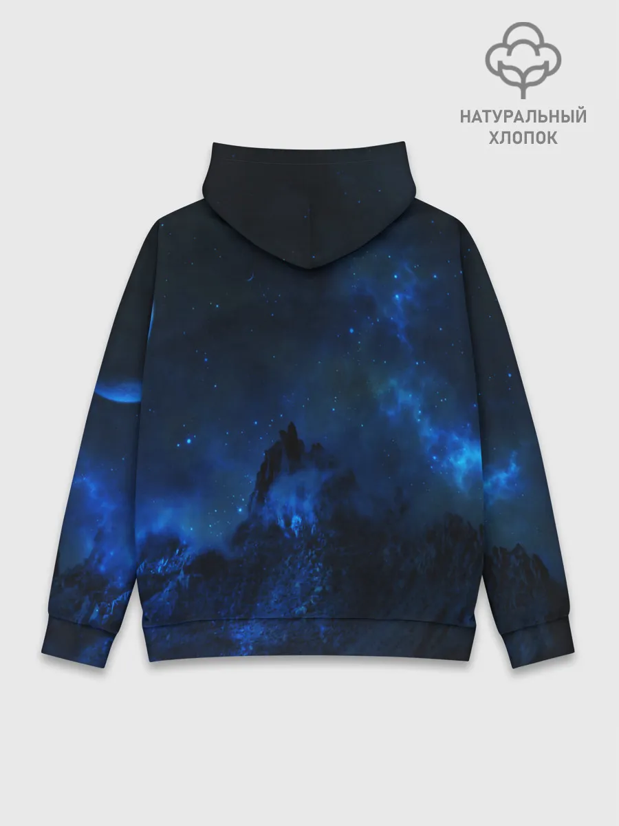 Худи мужской база хлопок / Космос