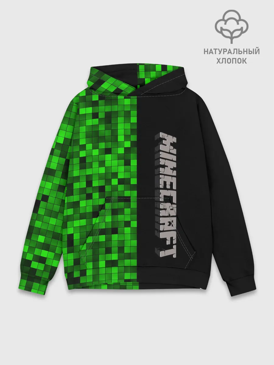 Худи мужской база хлопок / MINECRAFT