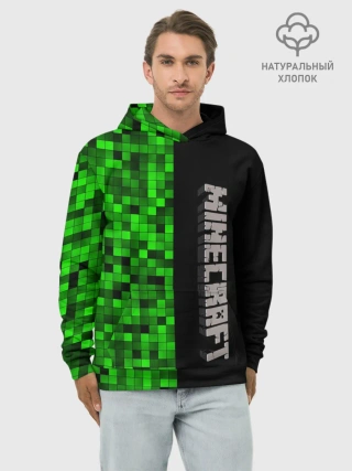 Худи мужской база хлопок / MINECRAFT