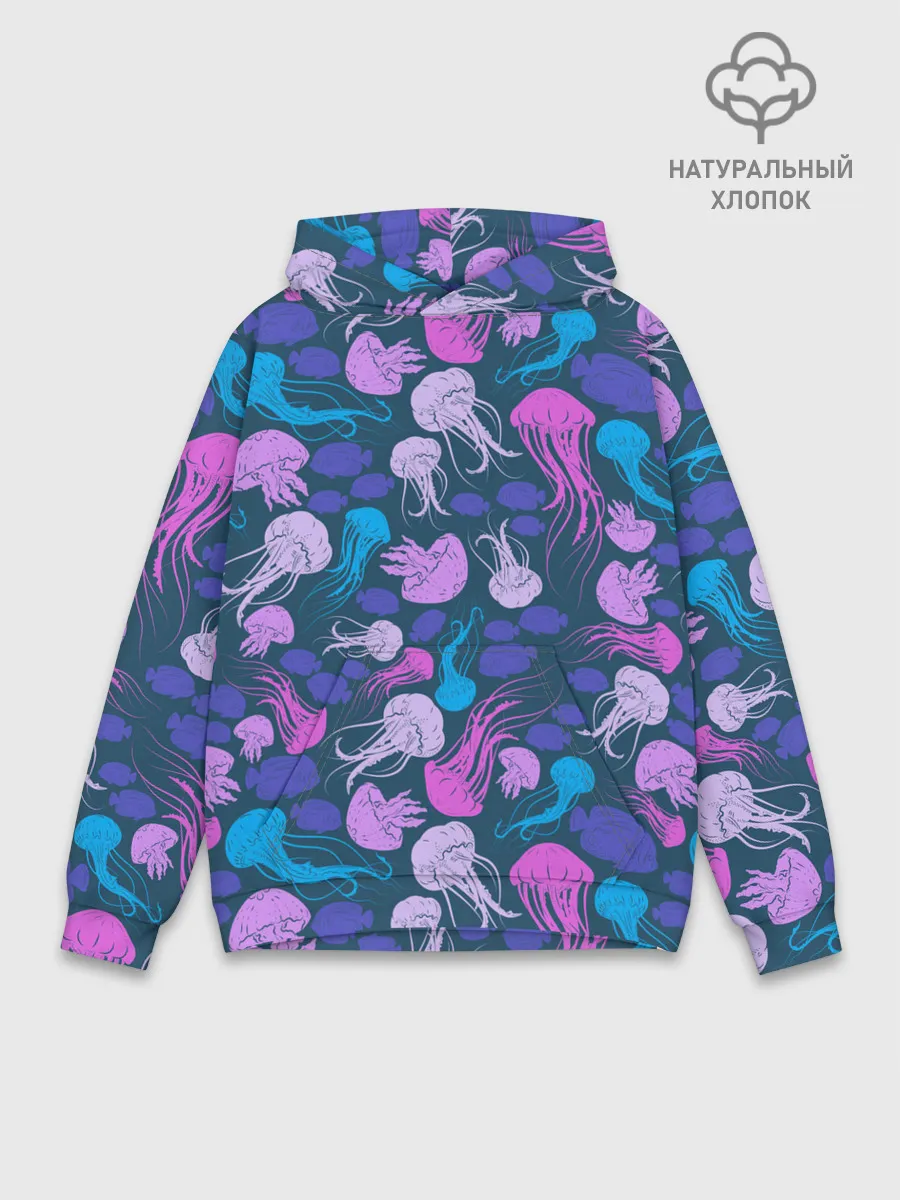 Худи мужской база хлопок / Медузы