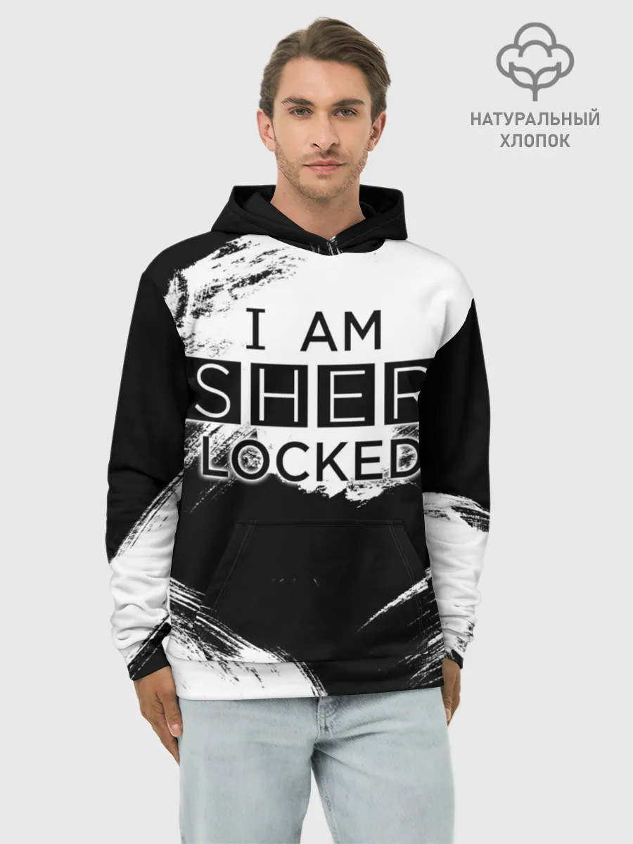 Худи мужской база хлопок / Sherlock