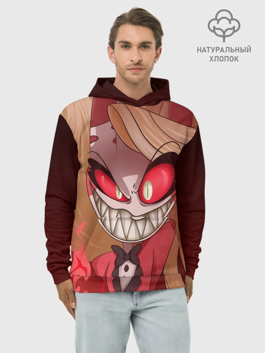 Худи мужской база хлопок / Hazbin Hotel