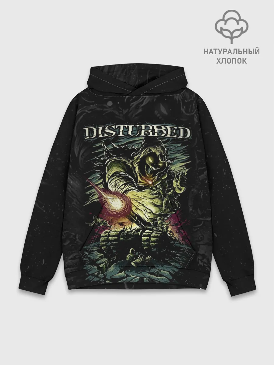 Худи мужской база хлопок / Disturbed