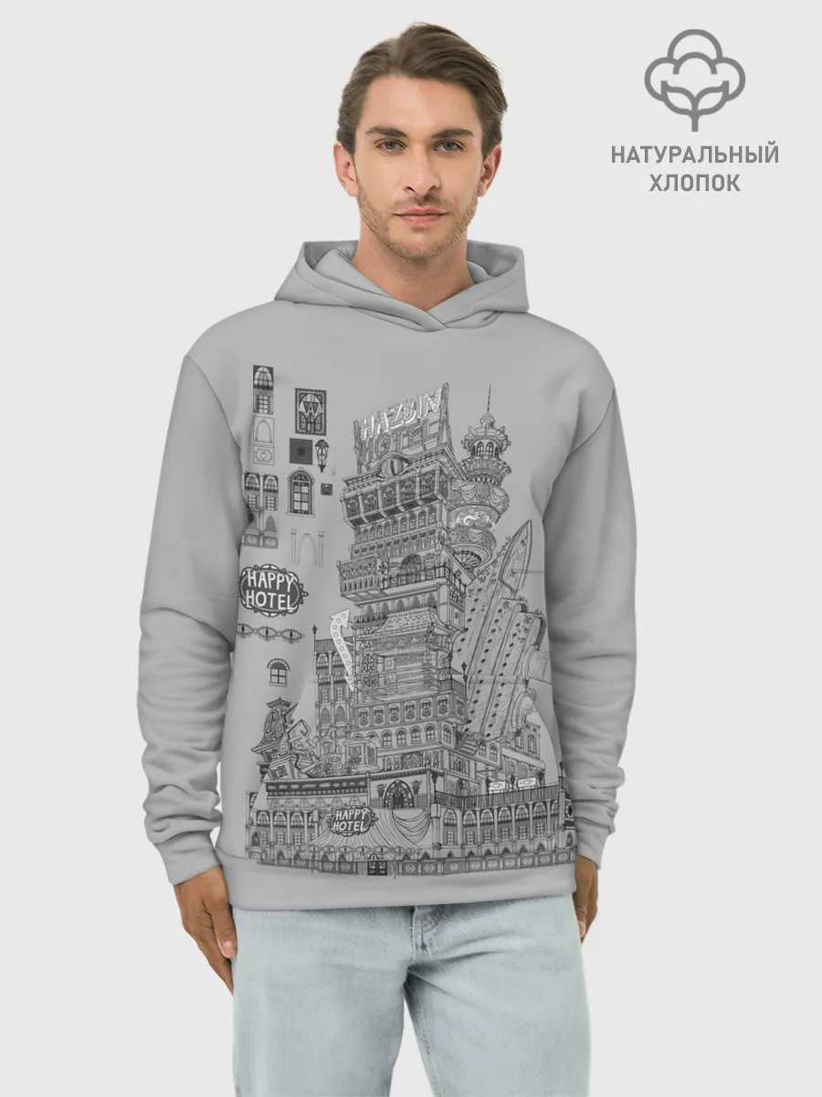 Худи мужской база хлопок / Hazbin Hotel