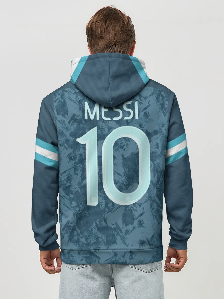 Худи мужской база хлопок / Messi away Copa America 2020
