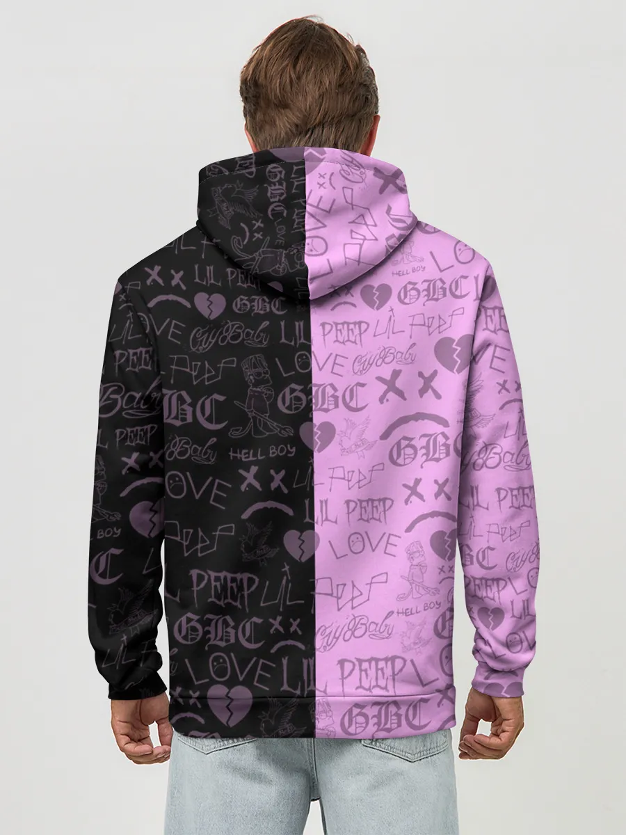 Худи мужской база хлопок / LIL PEEP HELL BOY