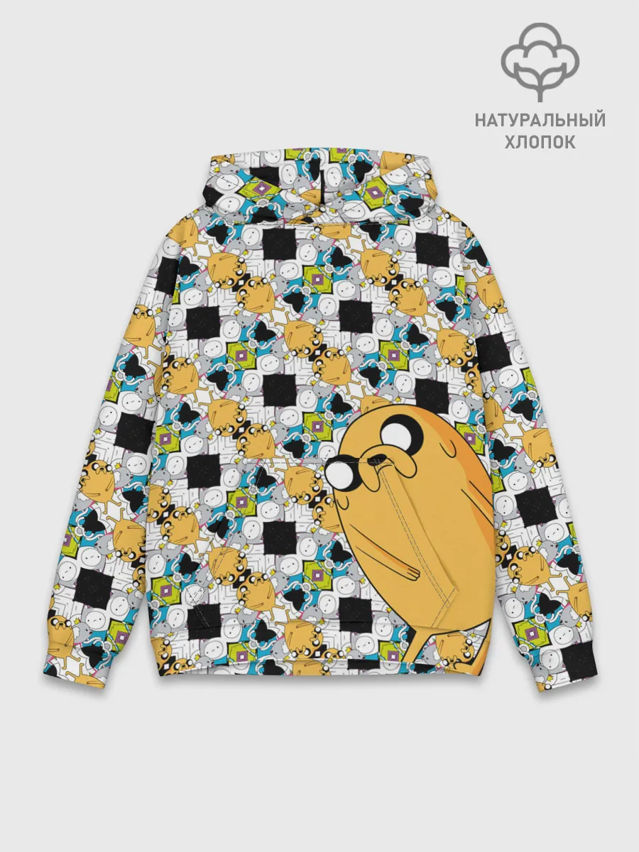 Худи мужской база хлопок / Jake Adventure Time