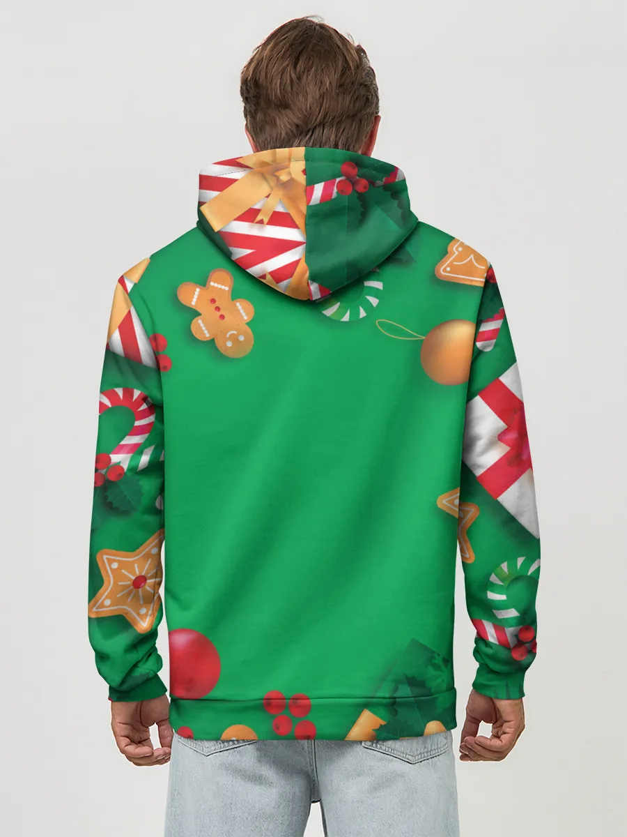 Худи мужской база хлопок / Новогодний Sherlock