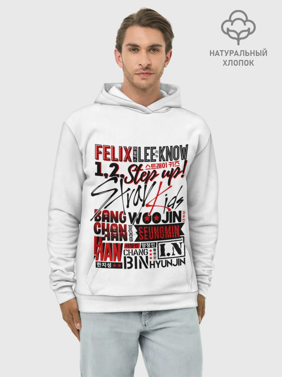 Худи мужской база хлопок / Stray Kids