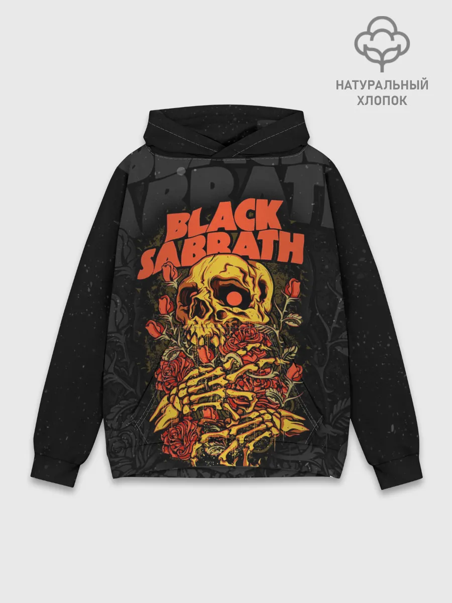 Худи мужской база хлопок / Black Sabbath