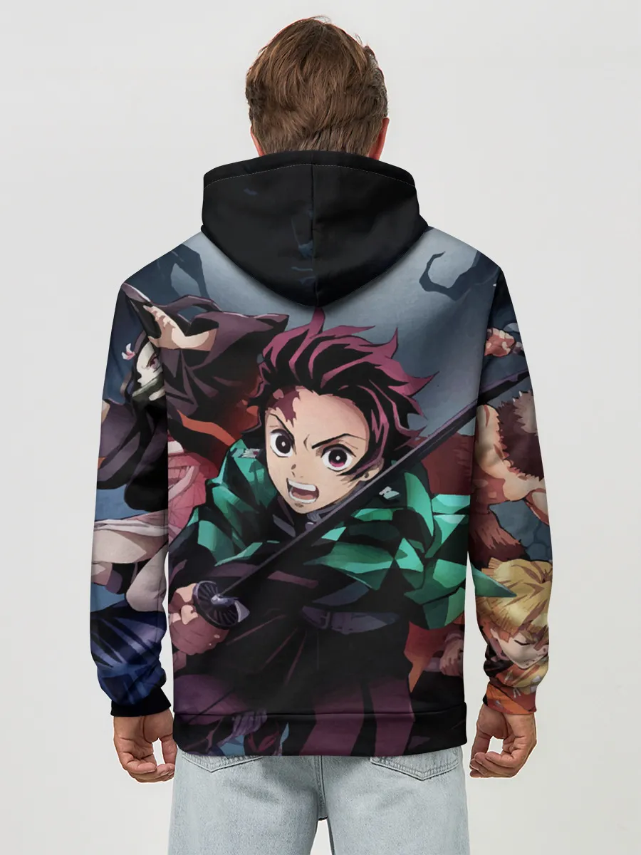 Худи мужской база хлопок / Клинок рассекающий демонов