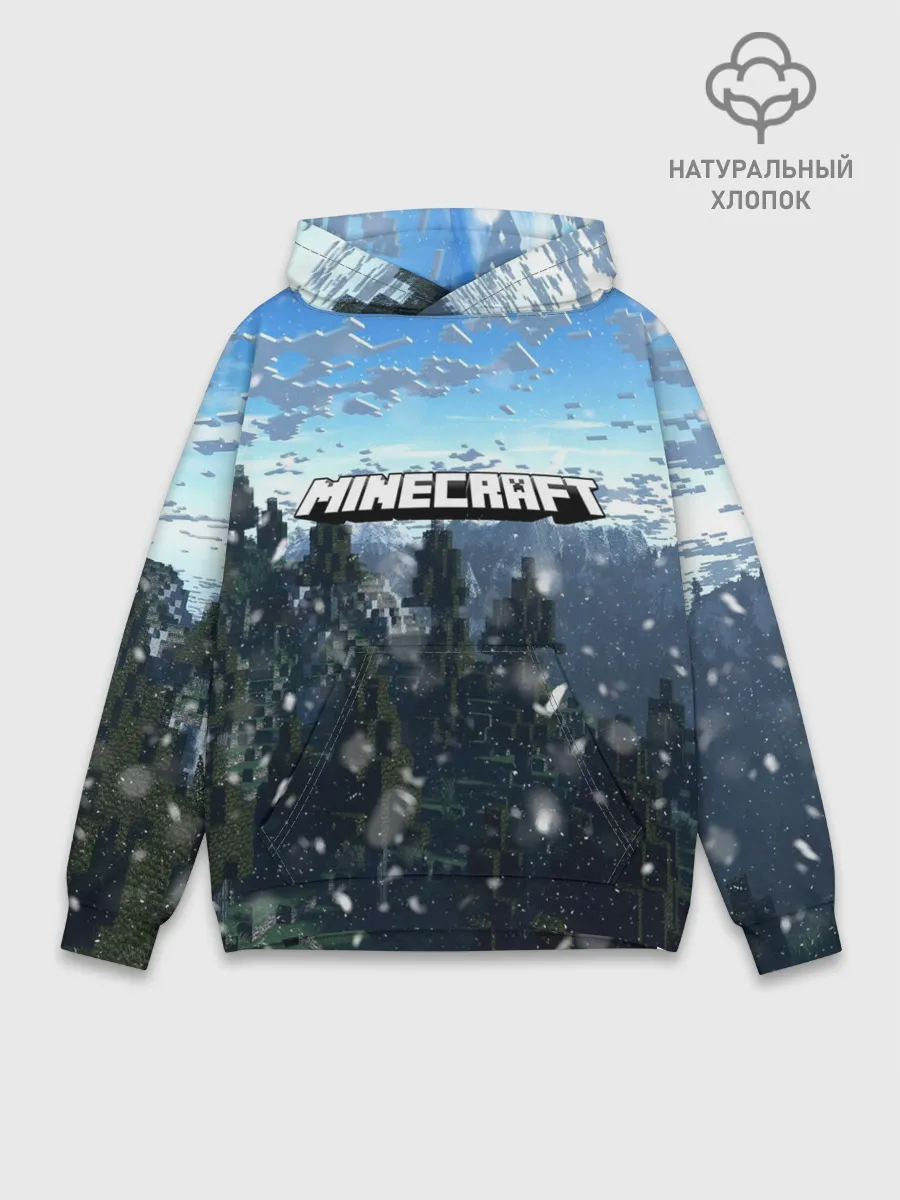 Худи мужской база хлопок / Minecraft / Майнкрафт