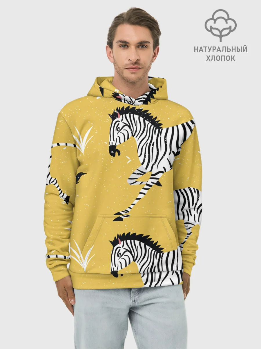 Худи мужской база хлопок / Зебра АРТ