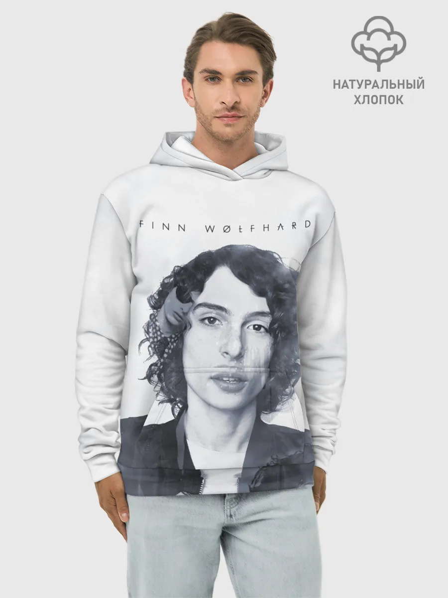 Худи мужской база хлопок / Финн Вулфард