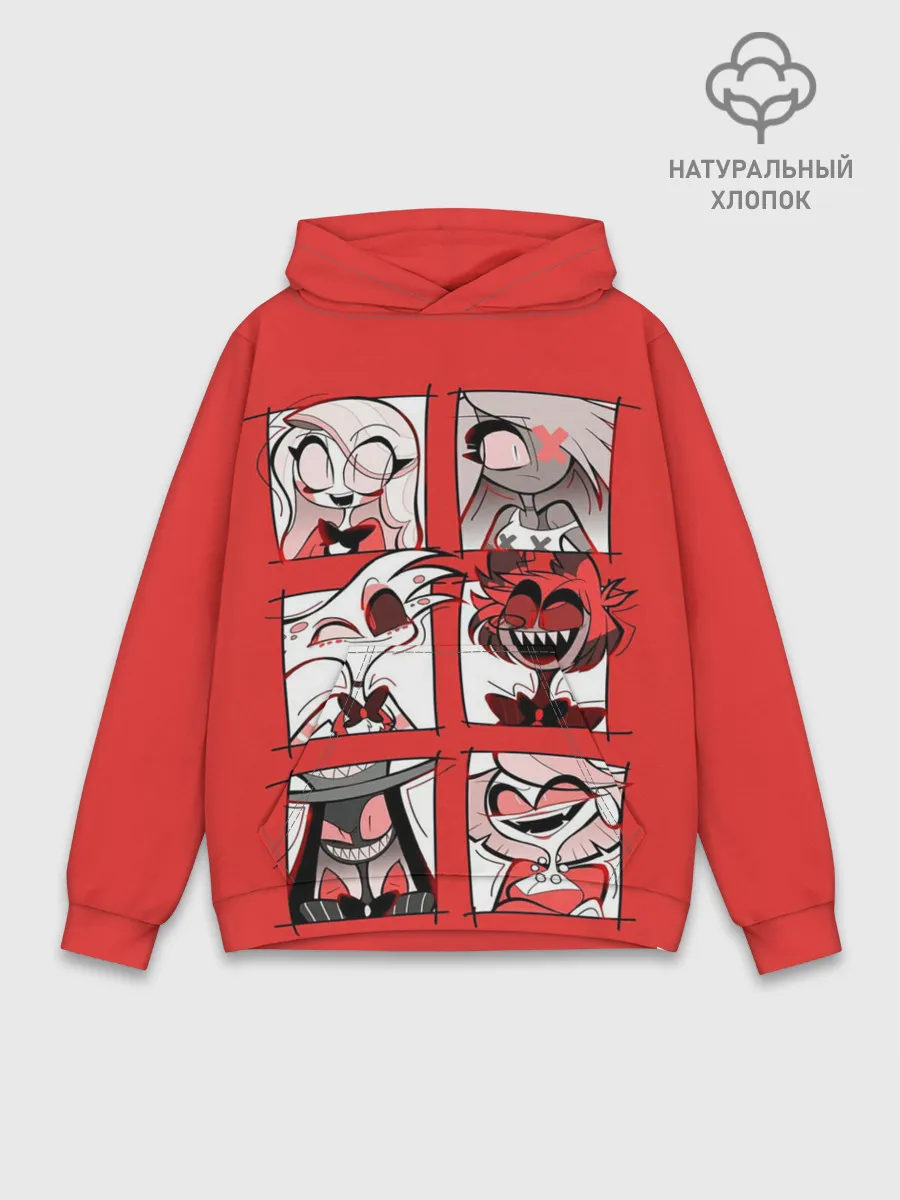 Худи мужской база хлопок / Hazbin Hotel
