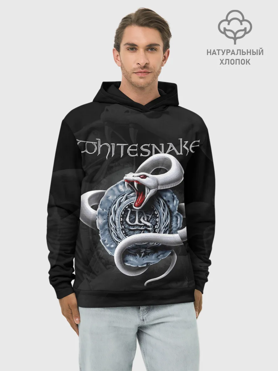 Худи мужской база хлопок / Whitesnake