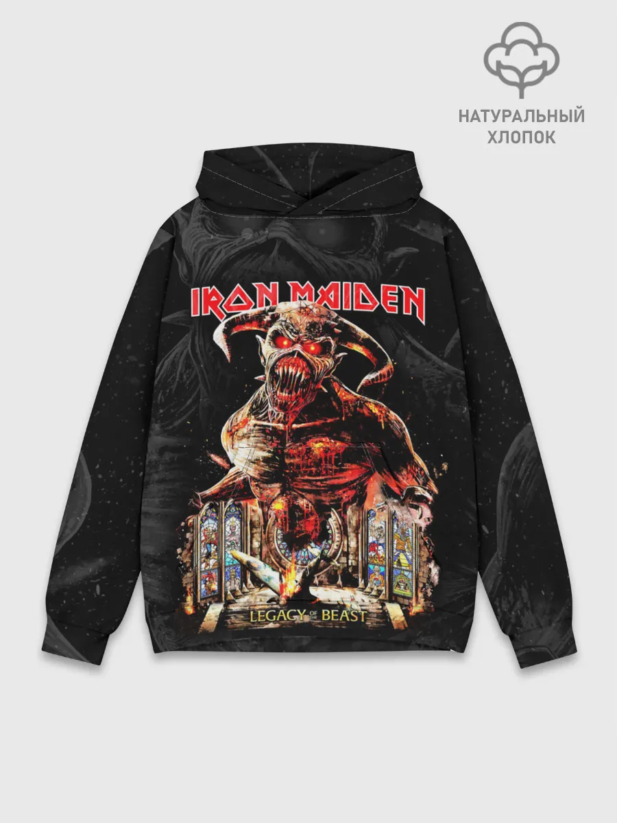Худи мужской база хлопок / Iron Maiden