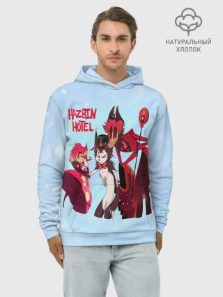Худи мужской база хлопок / Отель хазбин