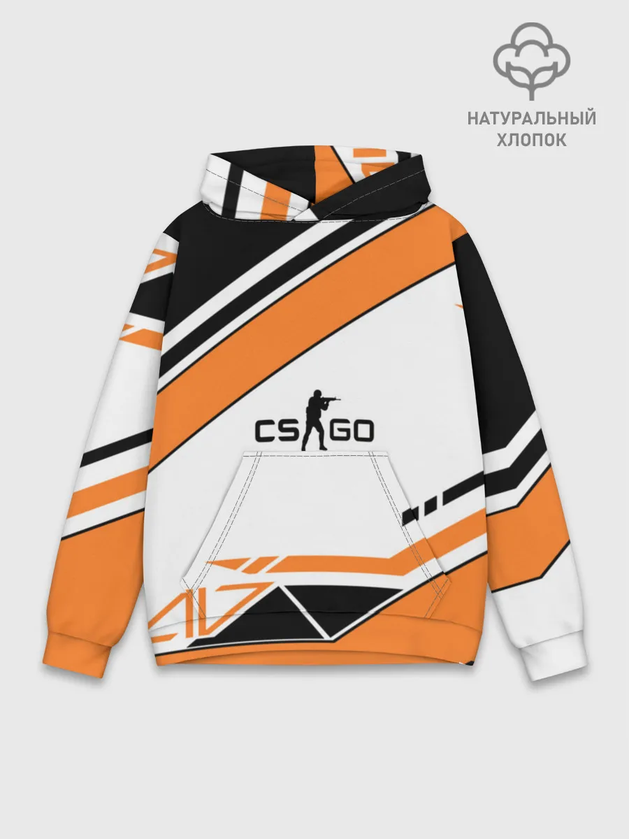 Худи мужской база хлопок / Cs Go Asiimov Style #2