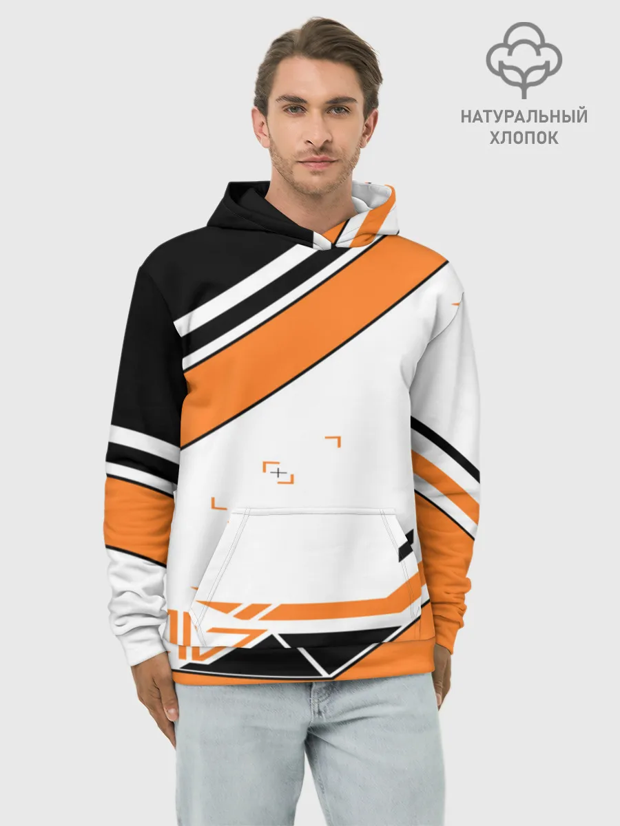 Худи мужской база хлопок / Cs Go Asiimov Style #1