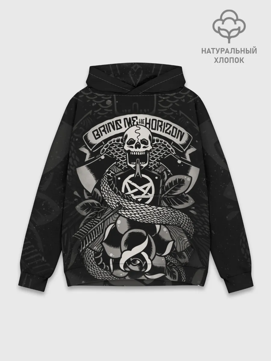 Худи мужской база хлопок / Bring Me the Horizon