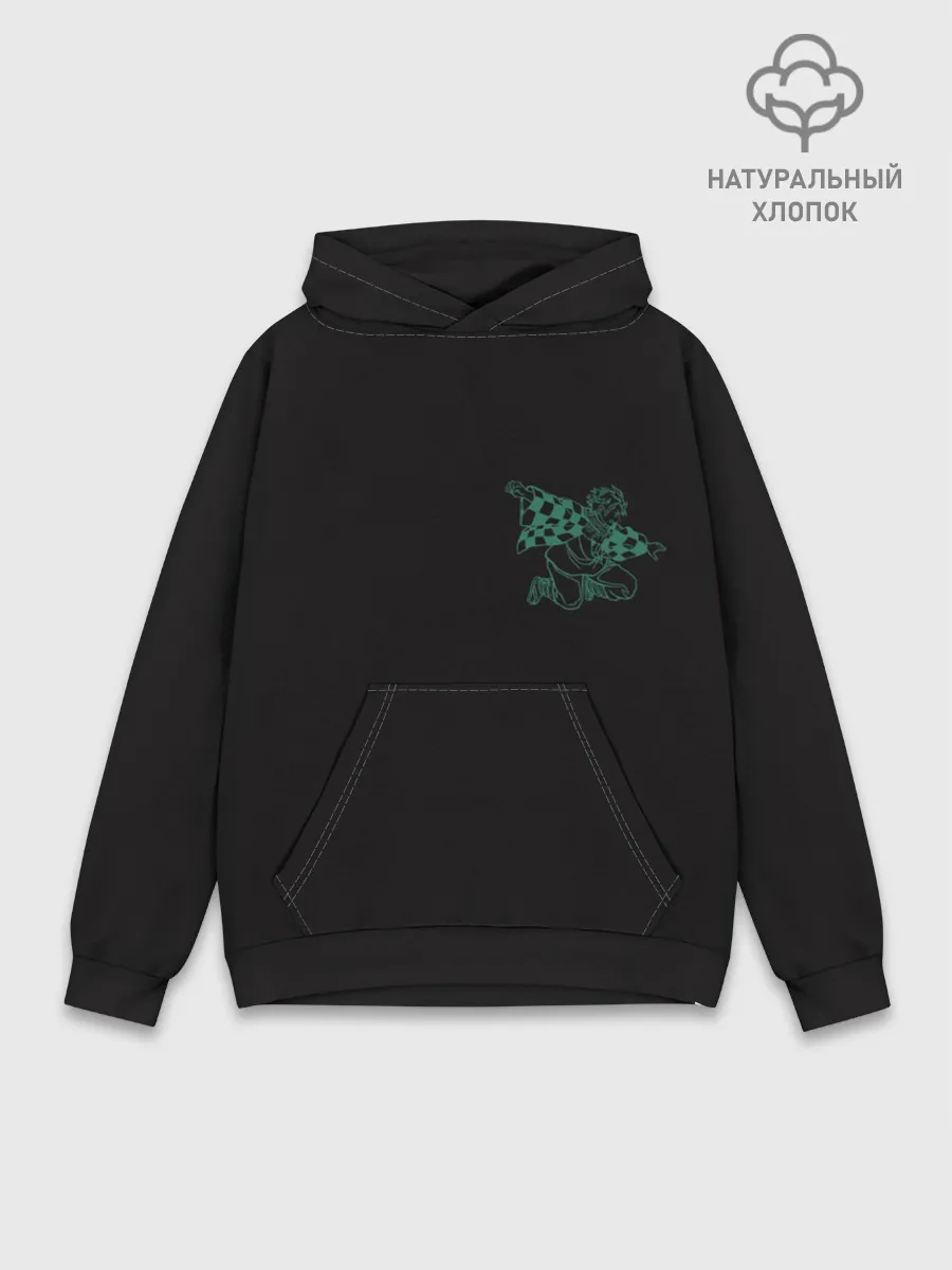 Худи мужской база хлопок / Tanjirou
