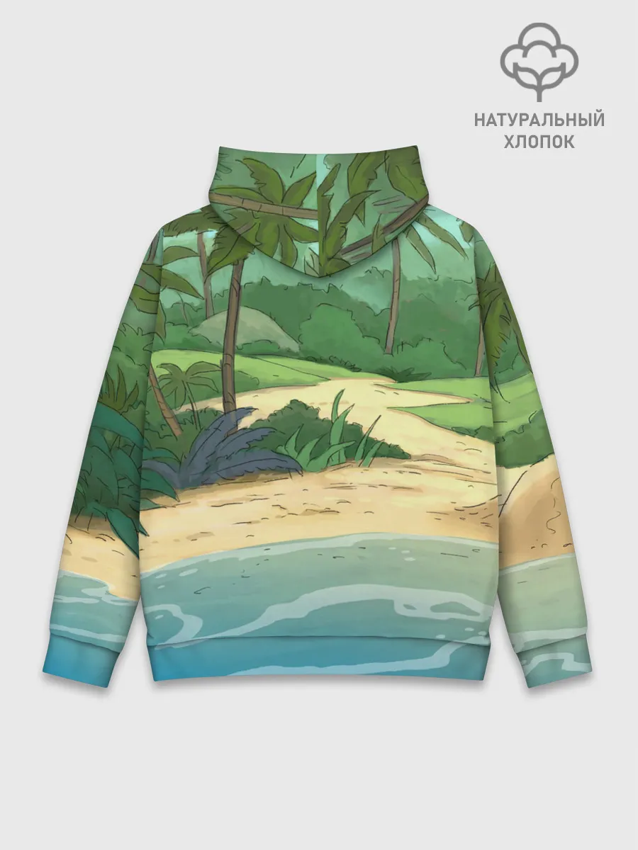 Худи мужской база хлопок / Bears on the beach