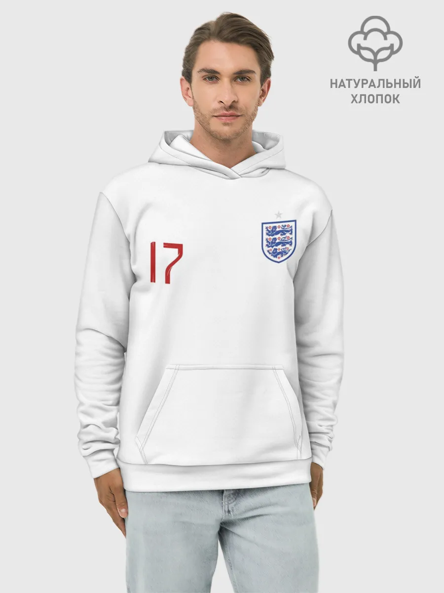 Худи мужской база хлопок / Мейсон Маунт Англия