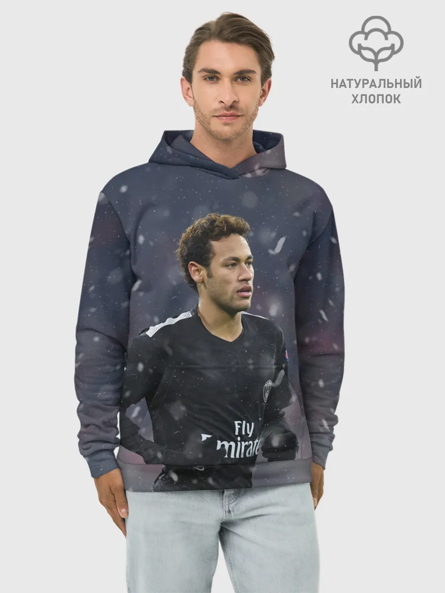 Худи мужской база хлопок / Неймар ПСЖ