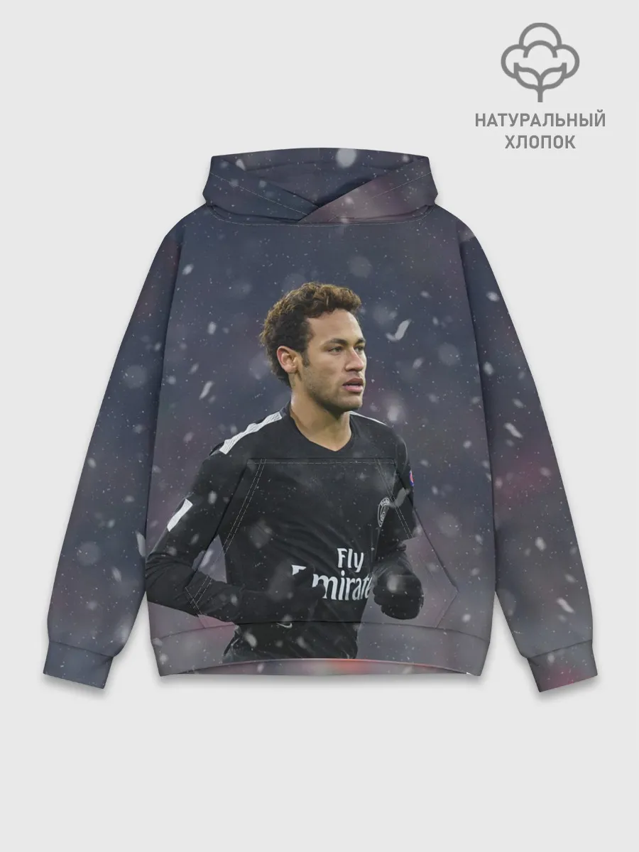 Худи мужской база хлопок / Неймар ПСЖ