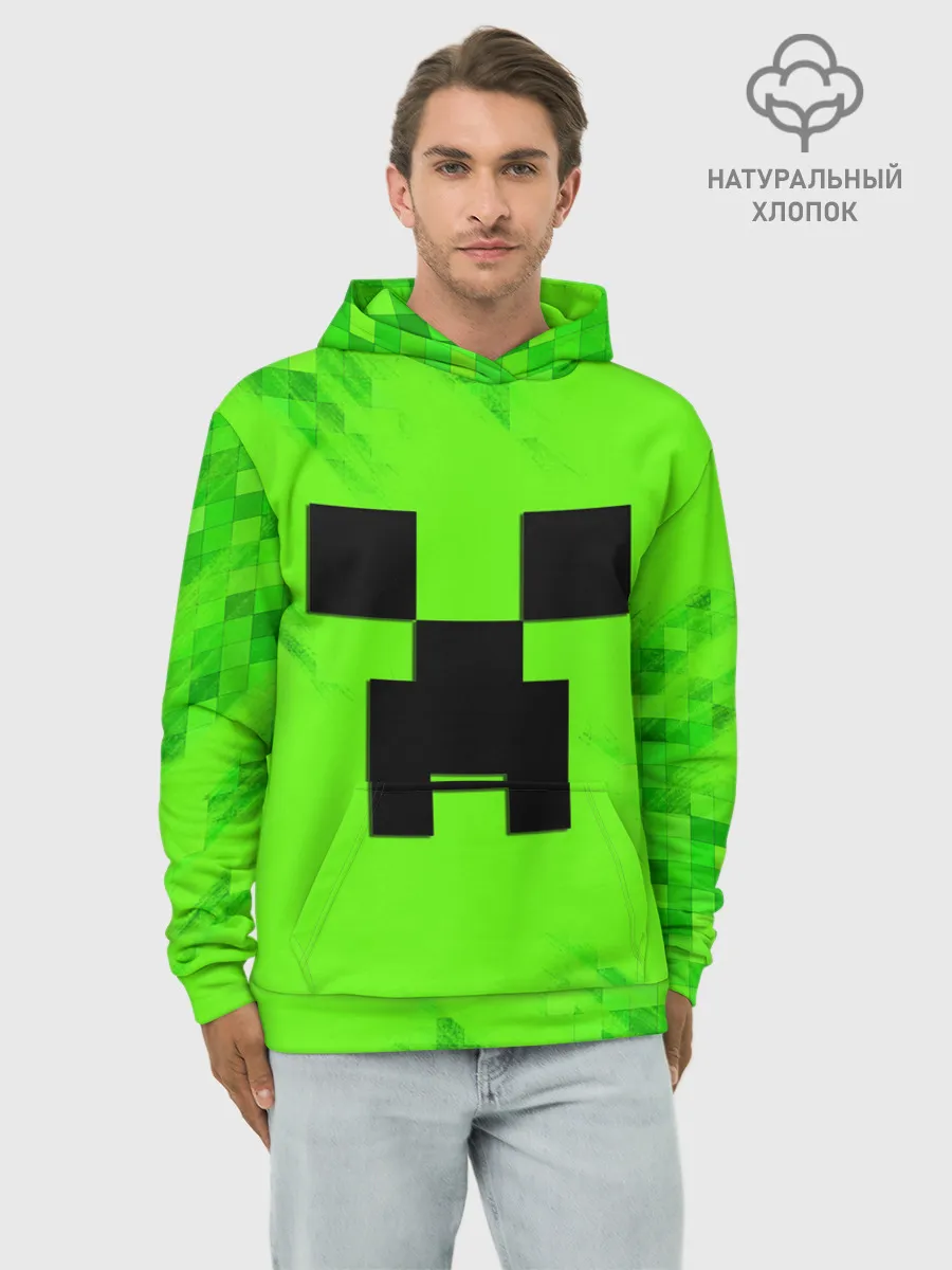 Худи мужской база хлопок / MINECRAFT