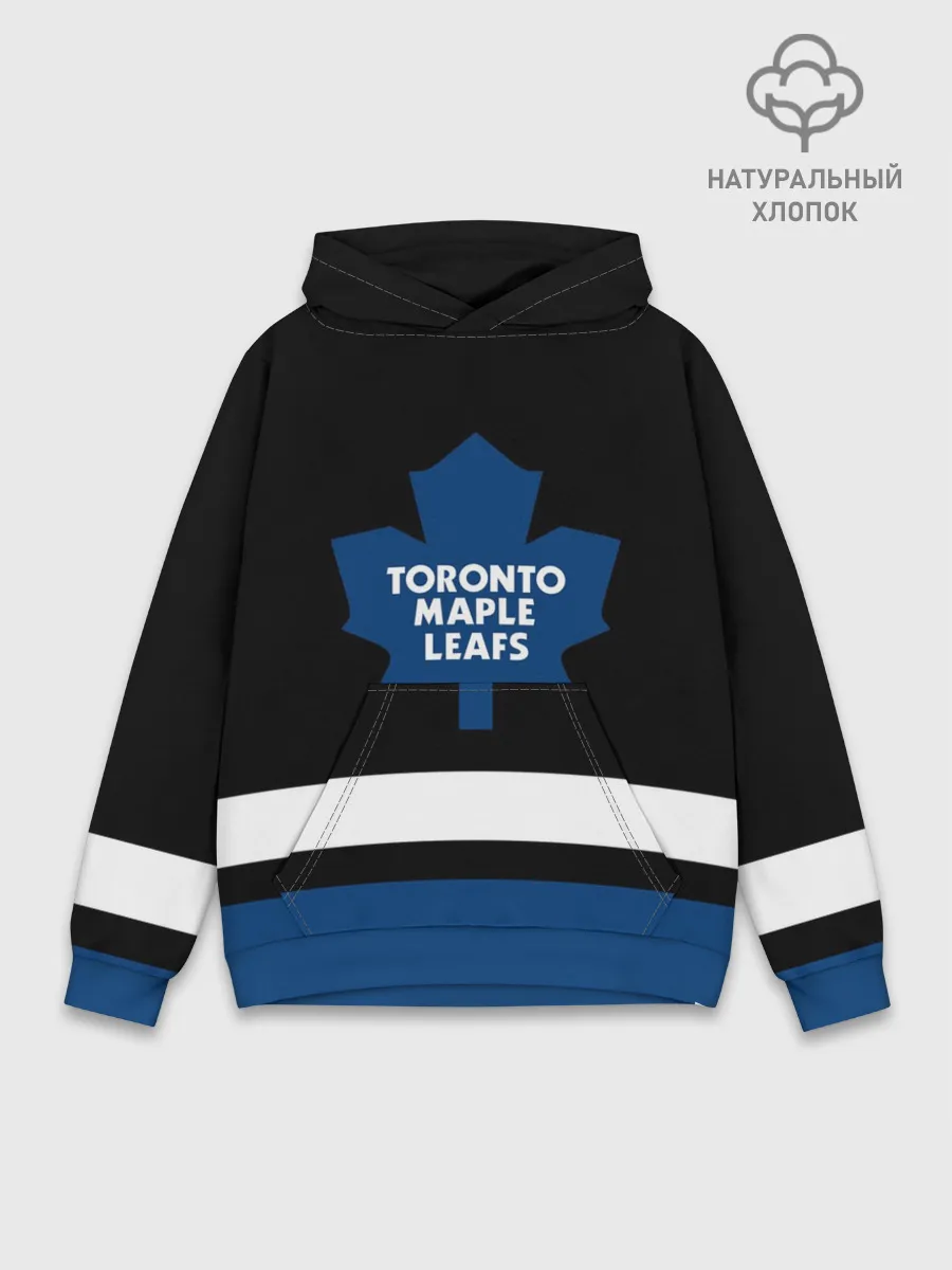 Худи мужской база хлопок / Торонто Мейпл Лифс