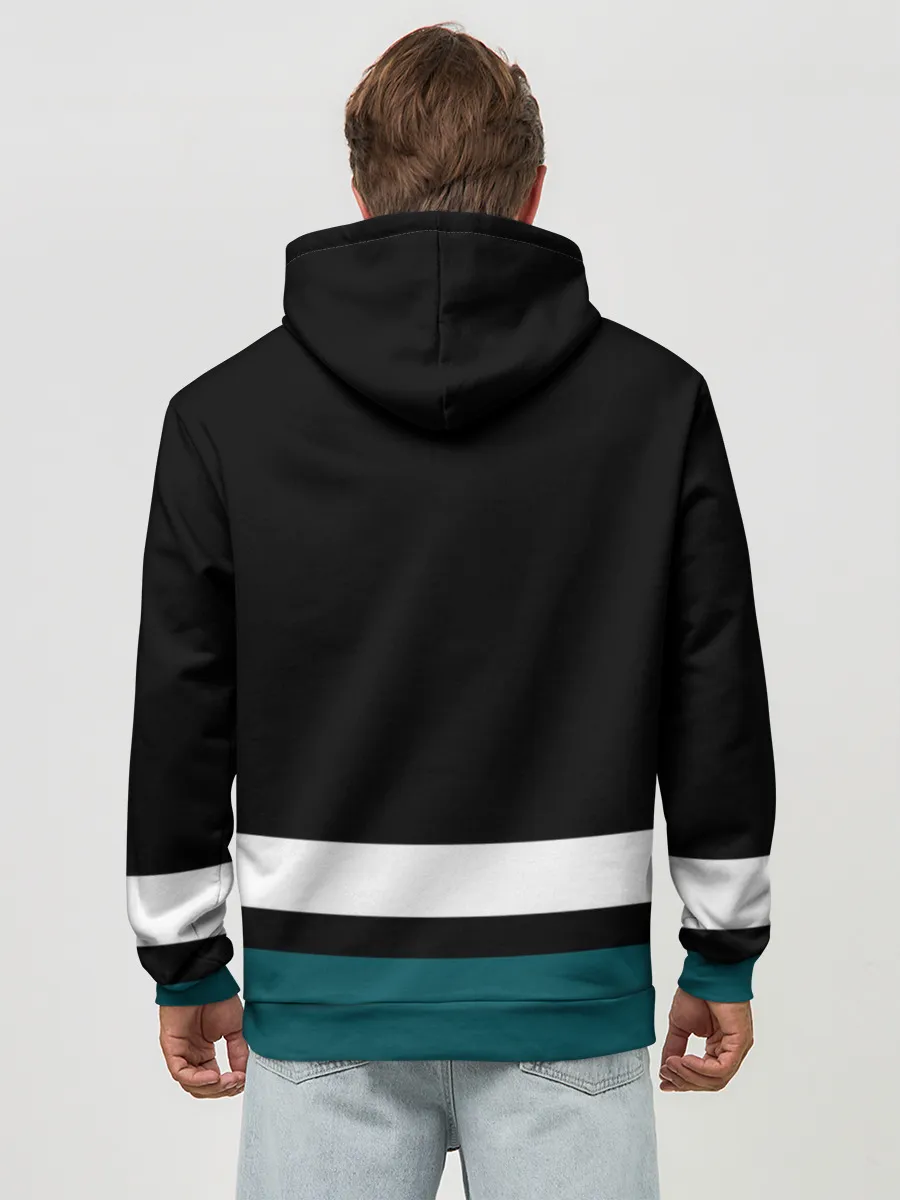 Худи мужской база хлопок / Сан-Хосе Шаркс