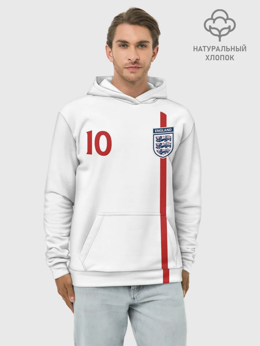 Худи мужской база хлопок / Майкл Оуэн Англия Ретро