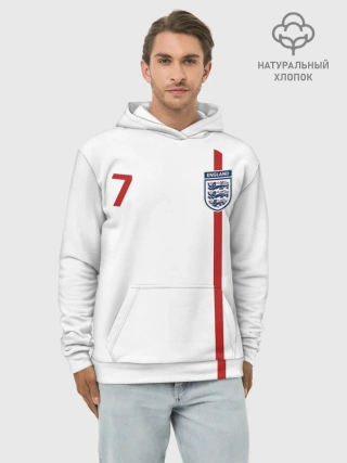 Худи мужской база хлопок / Дэвид Бекхэм Англия Ретро